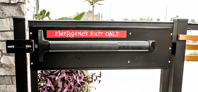 emergency push bar installation in Marysville